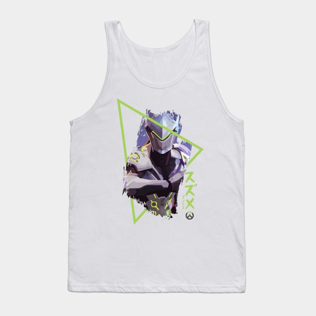 Genji Sparrow Overwatch Tank Top by Alpheratz